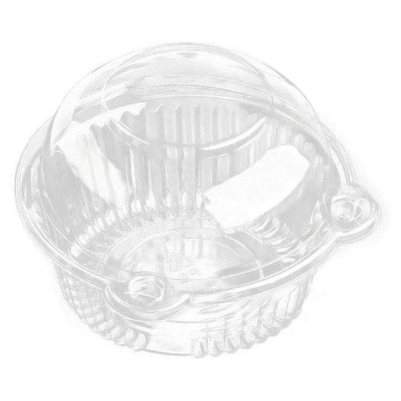 50 Pieces Individual Cupcake Holder Plastic Clear Cupcake Containers