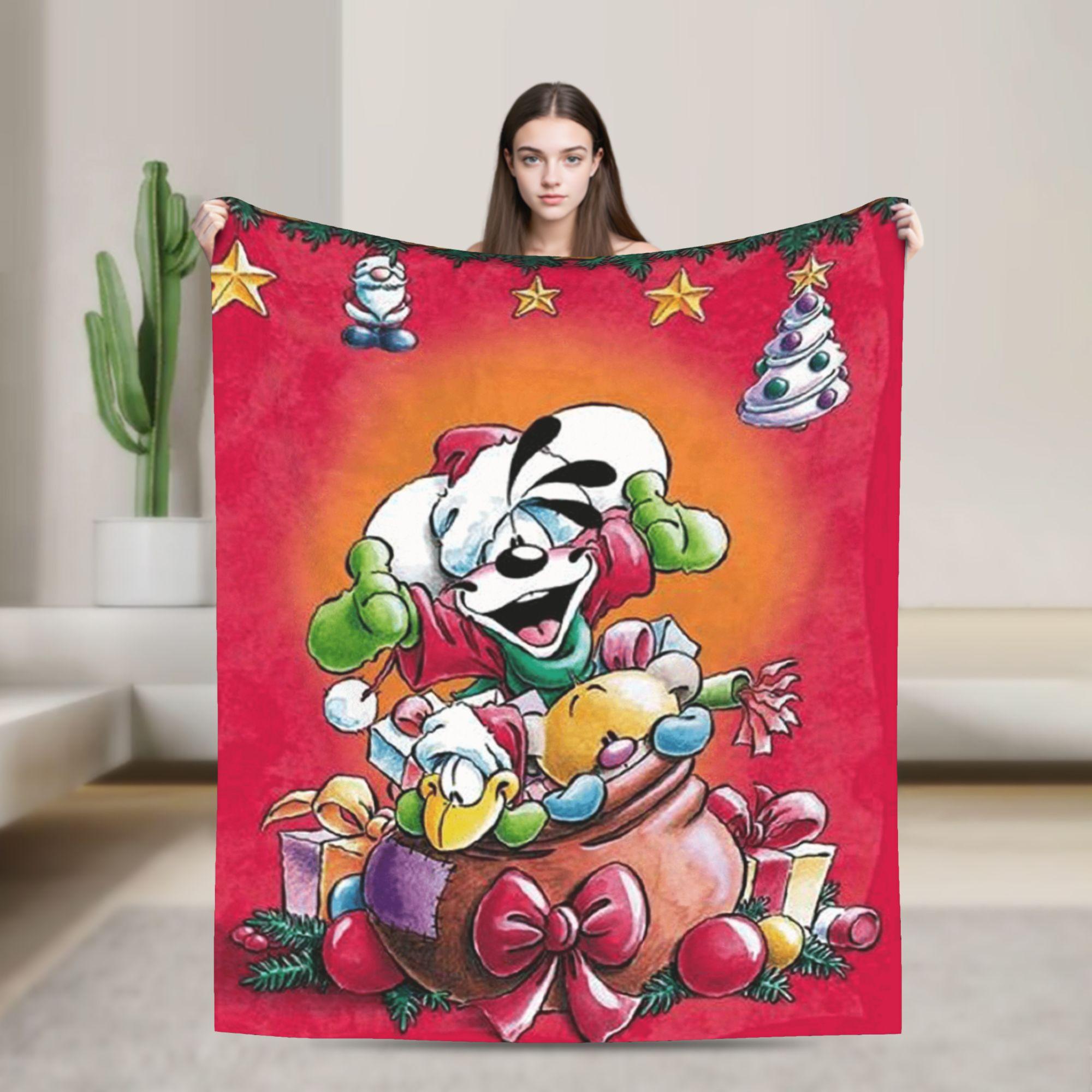 

Christmas Diddl Blanket Quality Warm Soft Throw Blanket Winter Boy Girl Couch Chair Sofa Bed Fashion Bedspread 75x90cm