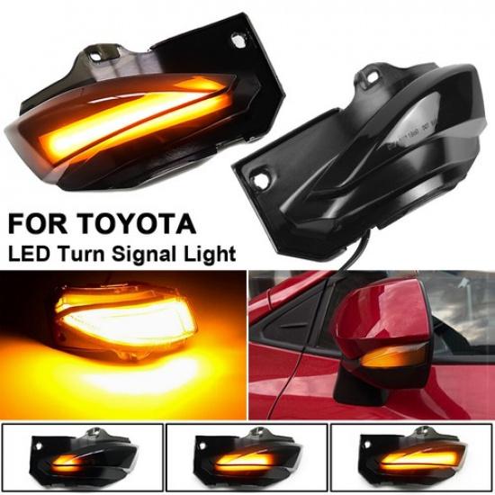 2pcs LED Side Mirror Dynamic Turn Signal Light For Toyota Corolla E210 -