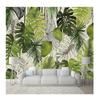 Modern Simple 3D Wallpaper Banana Leaf Mural Living Room Restaurant Cafe Background Wall Mural Home Decor