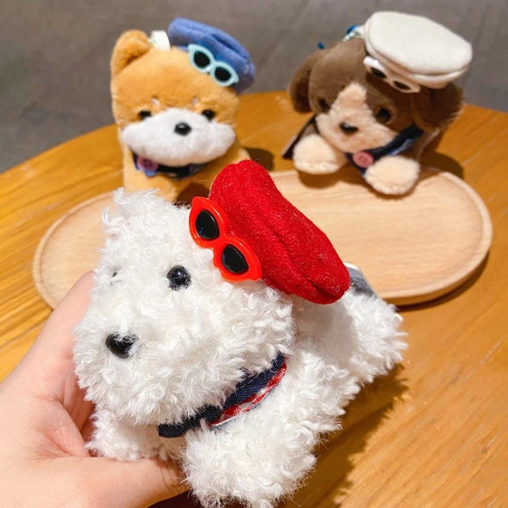 Cartoon Dog Plush Toy Keychain Stuffed Dog Plush Pendant Dog Doll Pendant  Kids Gifts