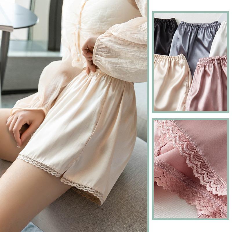 Loose Safety Pants Women's Anti-slip Summer Thin Large Size Can Be Worn Outside Without Curling Bottom Home Insurance Shorts