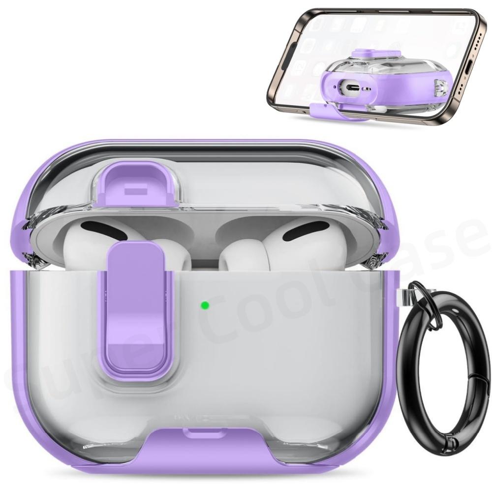 For AirPods Pro 3 Case 2025 with Phone Stand&Cleaner Kit Protective Cover for AirPods Pro 3 with Keychain for Airpods Pro 3 Case