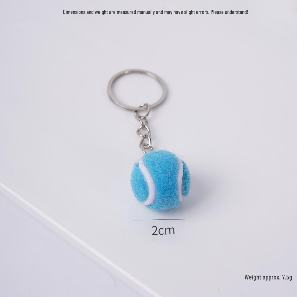 2cm Mini Tennis Ball Toy Keyring Backpack Pendant & Earrings Souvenir