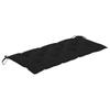 Garden Bench with Cushion 120 Cm Bamboo