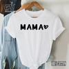MAMA Love Heart Mother’s Day Gift Women's Short Sleeve Printed T-shirt Y2k Tshirts Short Sleeves Casual Street Fashion Clothes