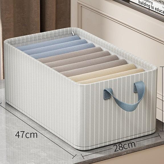 Foldable Fabric Storage Box for Clothes and Pants - Large Capacity Wardrobe Organizer