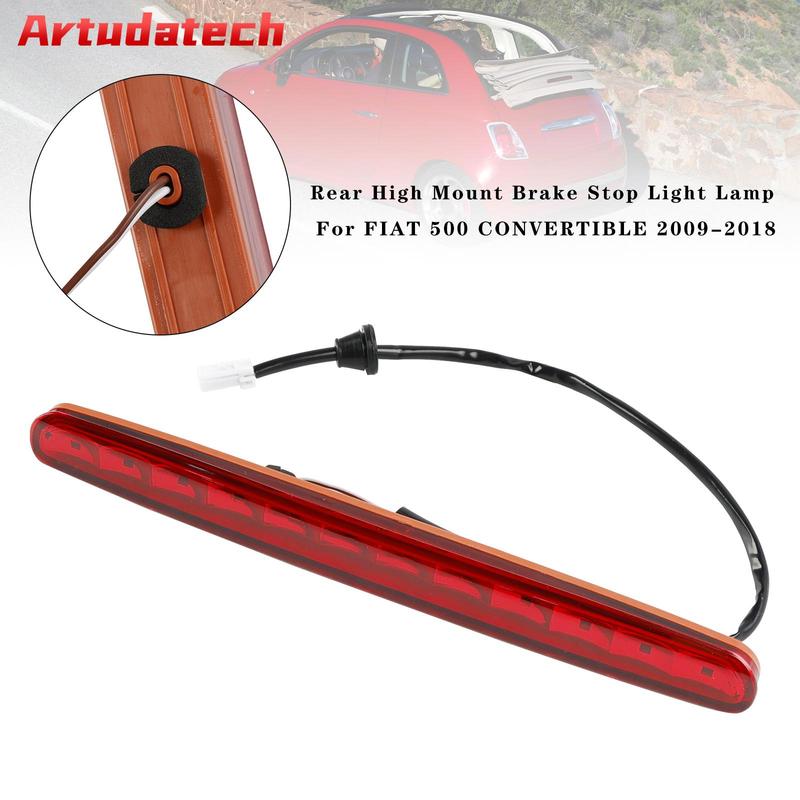 Artudatech Rear High Mount Brake Stop Light Lamp For FIAT 500 CONVERTIBLE 2009-2018