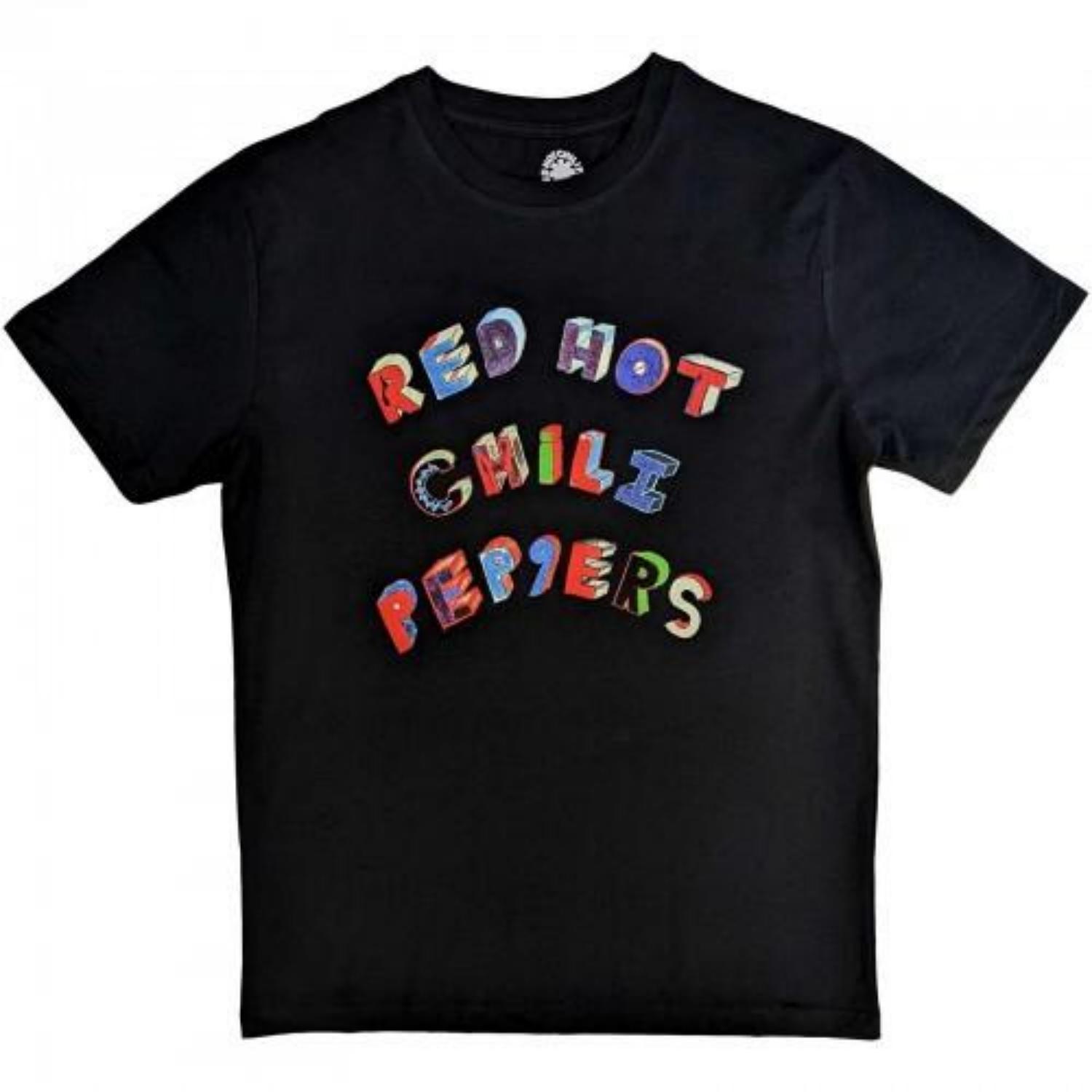 Red Hot Chilli Peppers Unisex Adult Letters T-Shirt S чёрный