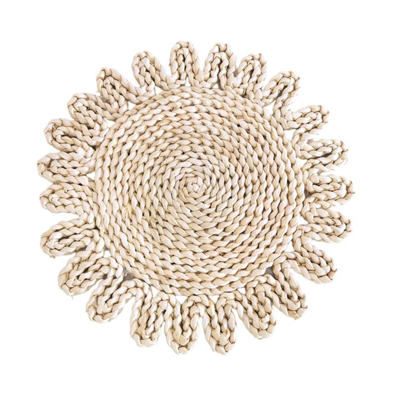 Hangings Weave Plate Wall Decorations Straw Rattan Round Basket Decorations