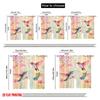 2pcs,2D Plane Printing Curtains&Window Treatment Hummingbird Harmony(1) Versatile 100% Polyester (without Rod) Art Deco Festive