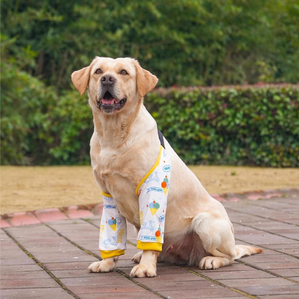 Practical Cartoon Pattern Dog Elbow Sleeves Soft Brace Dog Elbow Protector Shoulder Support Cotton Pet Knee Pads for Elbow Brace
