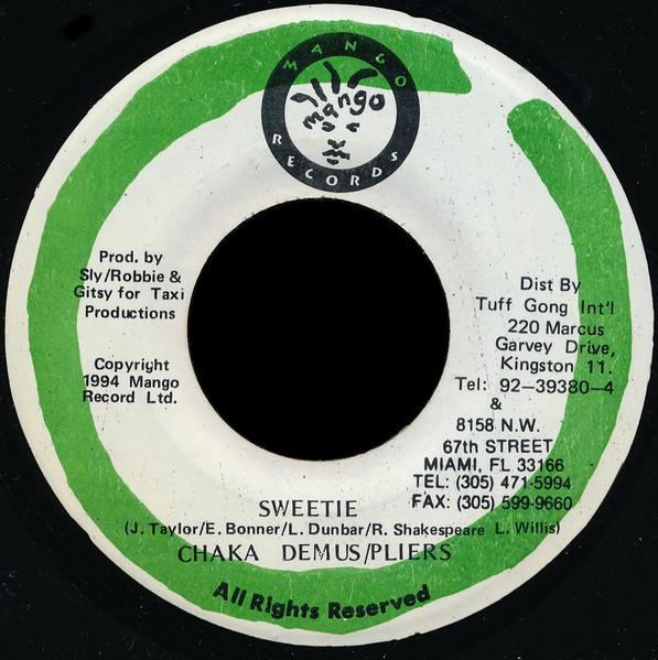 7inch Record CHAKA DEMUS & PLIERS - Sweetie NONE Mango 1994 Jamaica Reggae, Ska & Dub Used