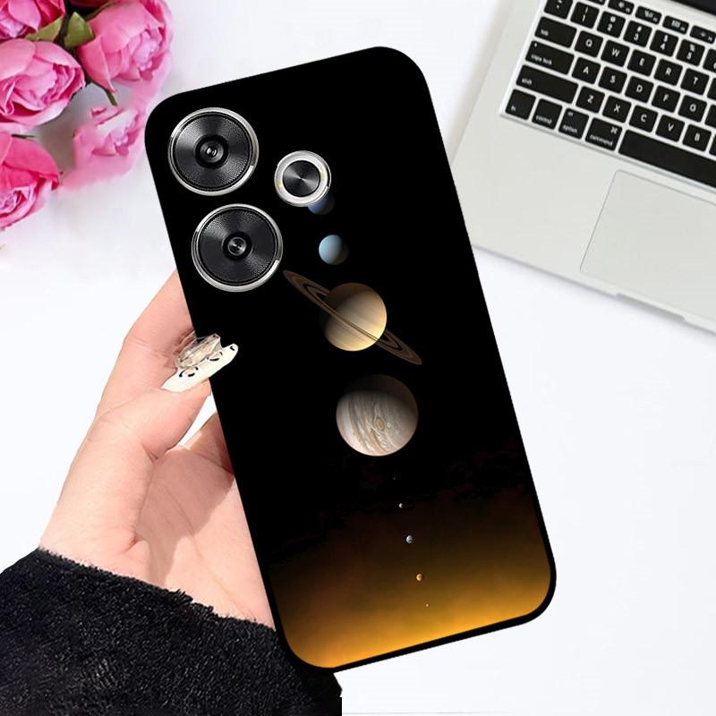 Cases For POCO F6 Cover Cute Astronaut Fashion Shockproof Soft Bumper For Xiaomi POCO F6 Coque For POCOF6 F 6 2024 Phone Capa