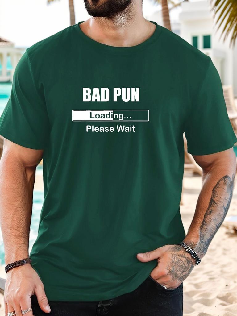 Herren T-Shirt 100% Baumwolle Sommer Lässig Weich Kreativer Buchstabendruck Rundhals Atmungsaktiv Kurzarm T-Shirts 2025 Neue T-Shirts