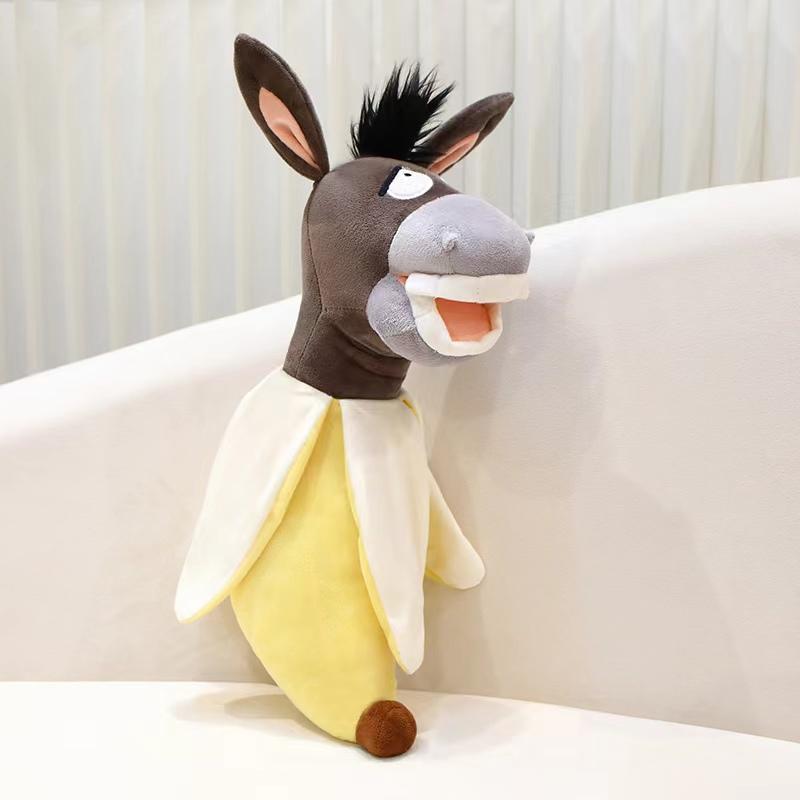 High-Quality Creative High-Quality Decompression High-Quality Toy High-Quality Banana High-Quality Donkey High-Quality Plush High-Quality Toy 20cm
