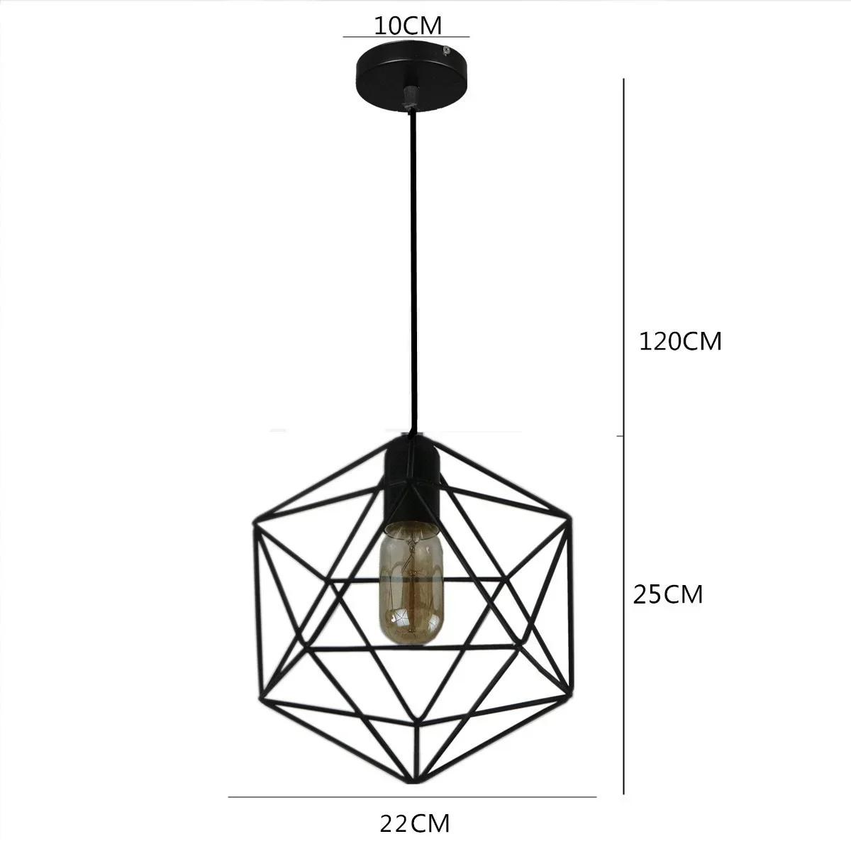 HOT Industrial style simple modern iron chandelier American country style living room and dining room creative personality lamp warm light