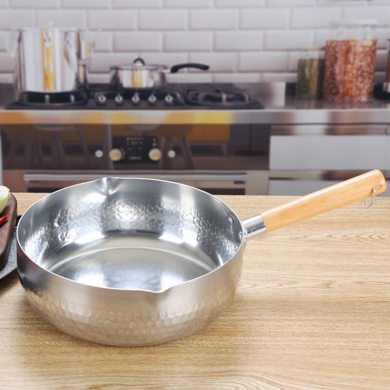 Yicang Wooden Handle Stainless Steel Yukihira Pot