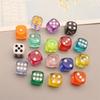 10-30pcs Transparent Acrylic 6-Sided 14mm Dice Club/Party/Family Board Game Drinking Dice Six Sided Sieve Interactive Toy