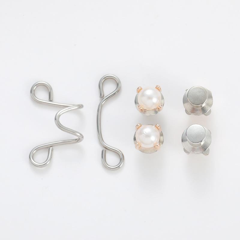 

Регулируемая пряжка для талии, удлинитель, без шитья, зажимы для брюк, кнопка для утяжки талии, для джинсов, юбок, рукавов, пуговицы, булавки, инструмент