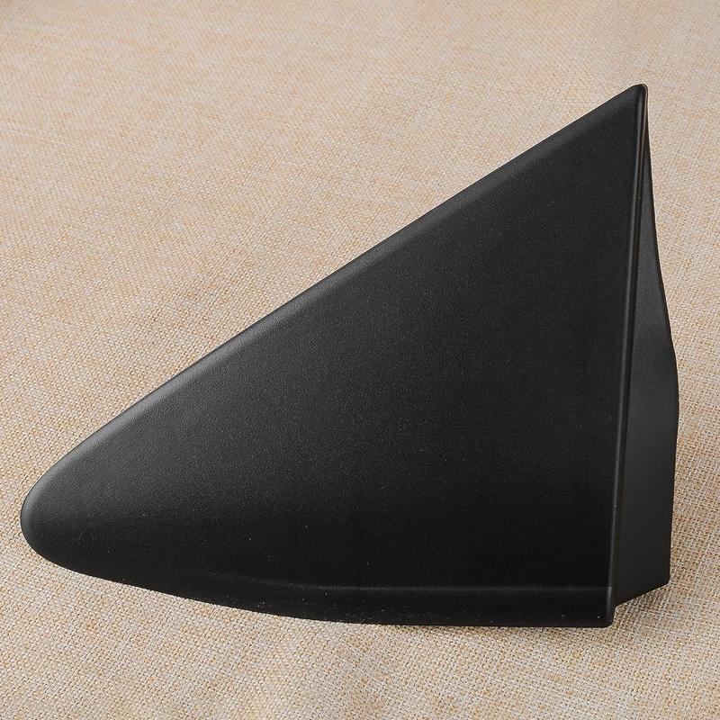601180D111 Front Left Side Rearview Mirror Corner Triangle Molding Cover Trim Fit for Toyota Yaris 2012-2014 Black
