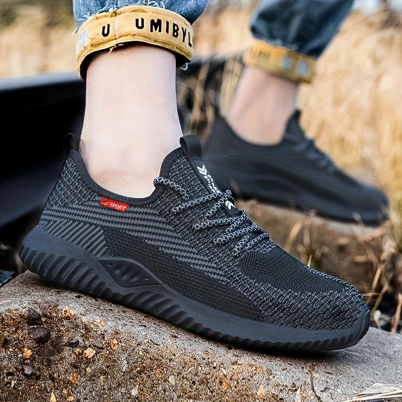 Labor Insurance Shoes for Men, Summer Breathable Work Shoes, Anti-smashing and Anti-piercing, Steel Bag Head Safety Shoes