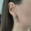 Silver Earrings with Cubic Zirkonia (2193470)