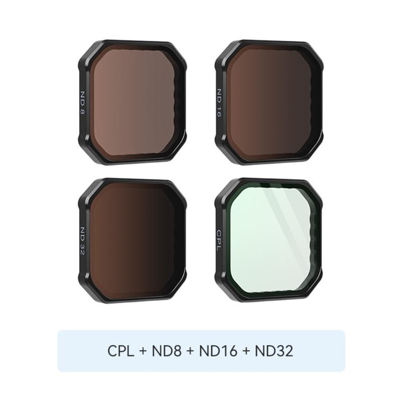 Multiple Density Lens Filters CPL ND8 ND16 ND32 For Outdoor Shootings Waterproof High Claritys Opticals Glass For Action Cameras