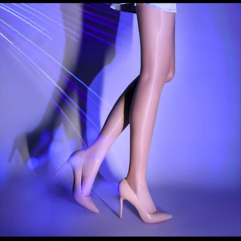 Langsha Sexy Horse Oil Thin Shiny Pantyhose