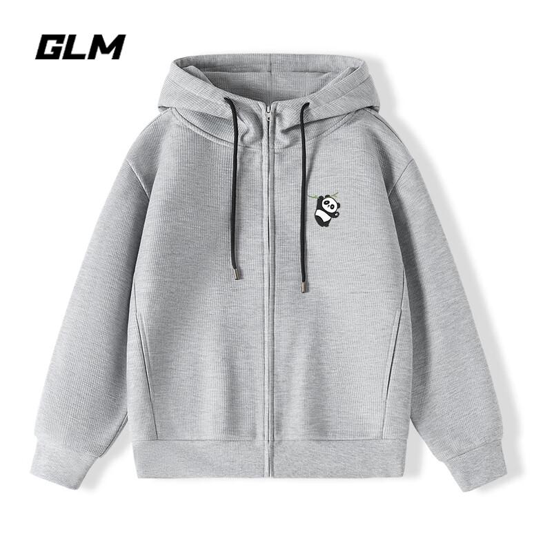 

GLM Men s Waffle Knit Hooded Cardigan Jacket L