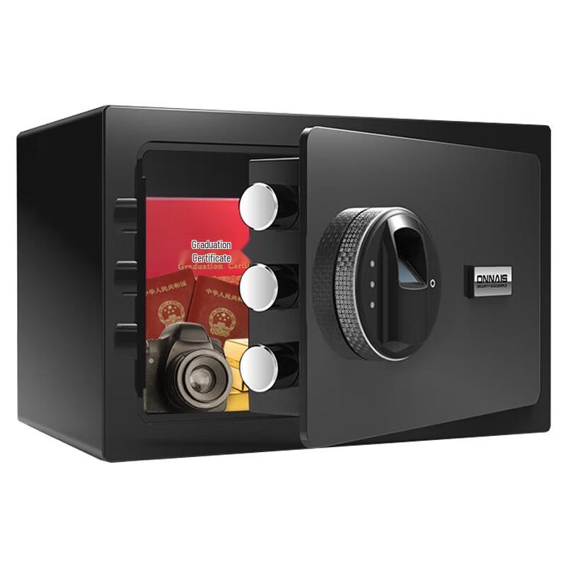 ONNAIS Chytrý WiFi nástěnný trezor na otisk prstu pro domácnost a kancelář