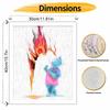 Disney Oil Paint Digital Painting Art Kit Element Water and Fire Pattern Handmade DIY Painting Kit Home Decor