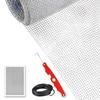 Screen Repair Kit Designed for Window Door Patio and Porch Screen Replacement with Screen Net Rubber Strip and Repair Tools