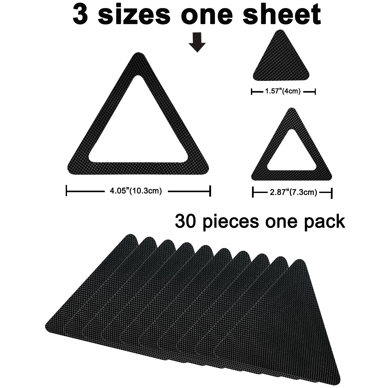 

10pcs Bathtub Sticker Peel and Stick Anti-Slip Shower Floor Stair Tape Strips Swing Pool Floor Anti-skid Pad for Home Decoration triangle