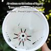 White Plastic Planter with Tray Breathable Root Control Pot for Orchids & Tropical Plants (5 Pack)