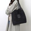 Nananoel Nillie Glitter Shaggy Hair Tote BagA4 Size Compatible 2553311021 Black (210)