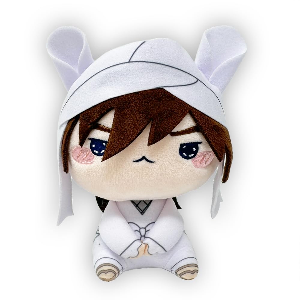 Nintama Rantaro the Movie: Dokutake Ninja Corps' Strongest Strategist Mochipiko Plush Toy IV, Approx. 15cm, with Toy Diamond (Amaki (White Clothes))