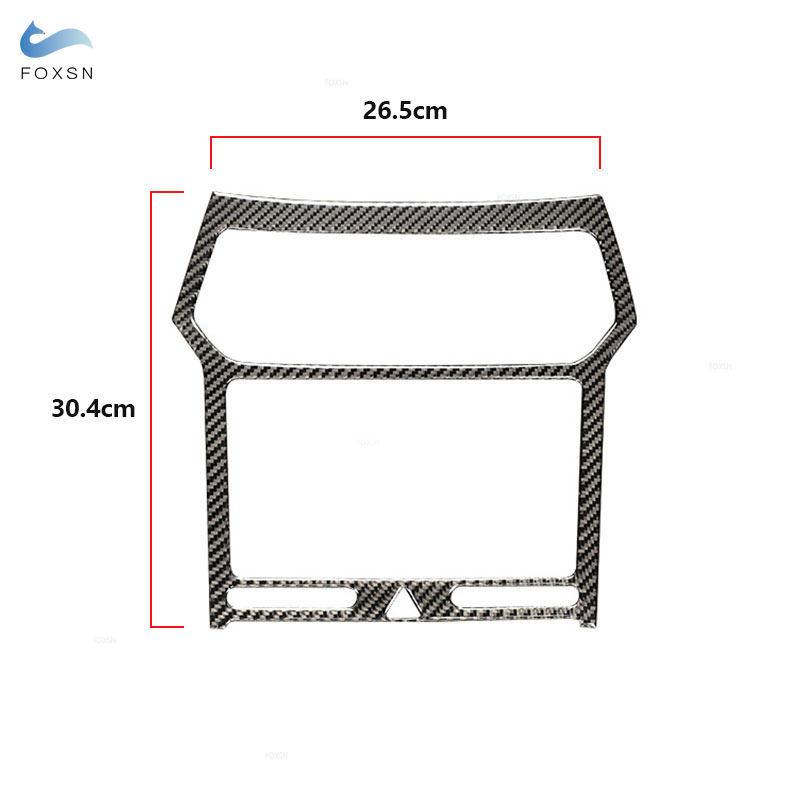 Soft Carbon Fiber Car Styling Inner Central Navigation Panel Air Outlet Vent Frame Sticker Trim For Ford Explorer 2013-