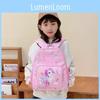 Fun And Functional Unicorn Print Kids Backpack In Soft Pink And Purple Ideal For School And Daily Use