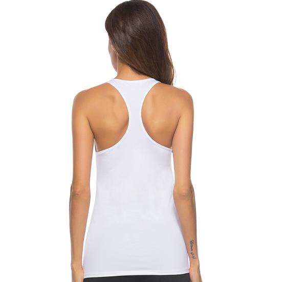 Women Racerback U Neck Sleeveless Stretch Running Sports Gym Vest Activewear