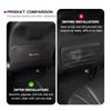 For KIA Leather Car Seat Back Protector Pad Anti Kick Mat Storage Pocket Interior Accessories Sorento Stinger Soul Spectra Niro
