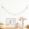 Bohemian Cotton Hanging Storage Chain With Metal Clips Plush Doll Organizer Wall Display Holder For Stuffed Animals