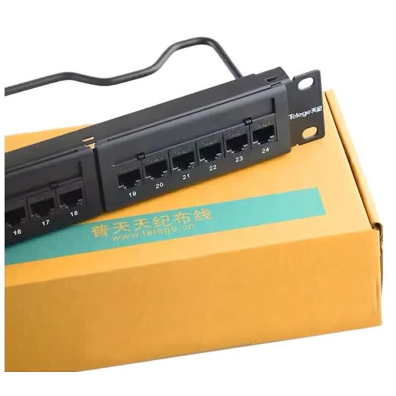 P&T Tianji Cat6 Unshielded 24-Port RJ45 Patch Panel