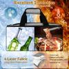 Double Layer Insulated Picnic Bag Large Capacity Portable Travel Food Warmer Lasagna Pizza Lunch Bag for Outdoor Party Picnic