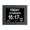 2025+ 8 Inch Alarm -Dementia Clock with Custom Reminders&Remote Control Clock with Date Helps Memory Loss/Alzheimer's-EU Plug