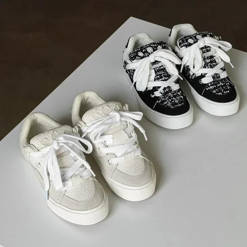 New Sneakers Men Skateboard Shoes Colorful Sneakers Men Streetwear Hip Hop Platform Shoes Men Designer Skate 2024