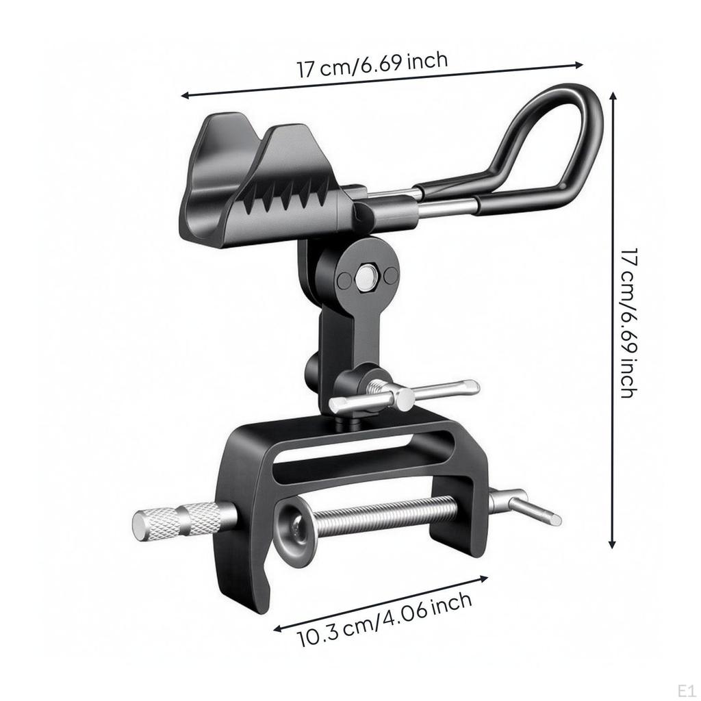 Easy to Install Boat Fishing Rod Holder with Clamp Mount