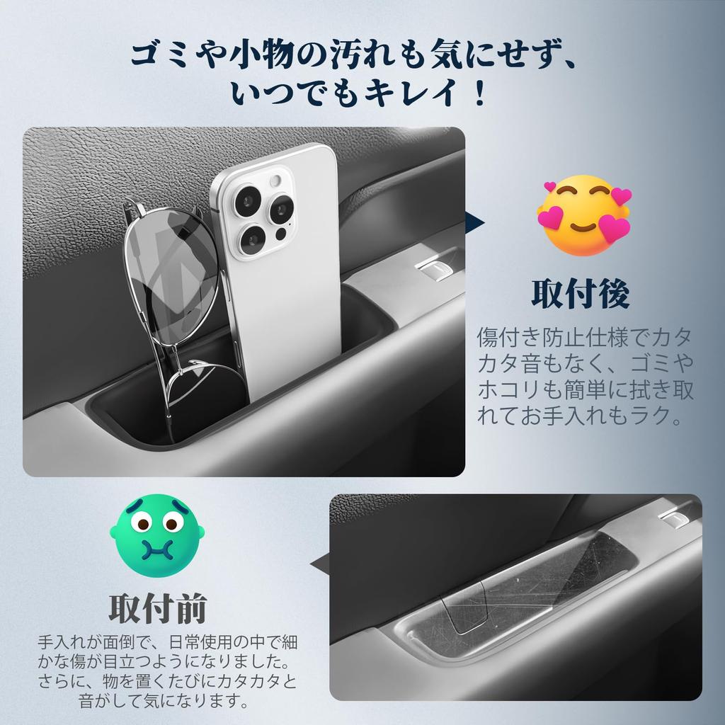 BIBIBO Honda Step WGN RP Series Door Pocket Storage Front Door Handle Small Item Door Storage STEPWGN Interior Custom Interior 2 Pieces Box, Box, RP6,