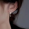Lotus Tassel Earrings Minimalist High-end Cold Wind Fashion Light Luxury Niche 100% Match Women's Gift Earrings