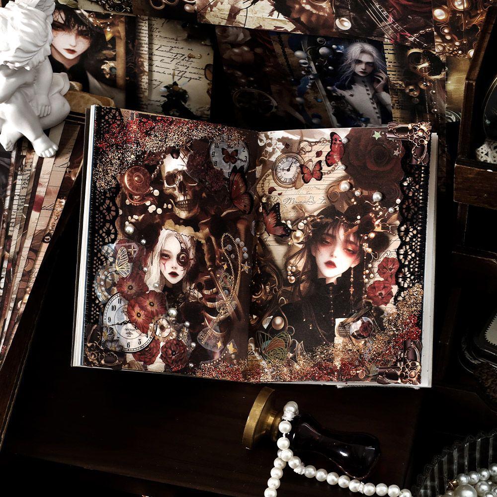 20 Pcs Vintage Gothic Character Base Collage and Paper Material Paper European Ledger Decoration Scrapbooking Material
